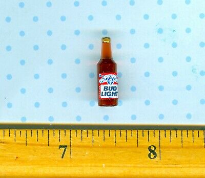 ** 1$ off SALE ** Dollhouse Miniature Size Light BEER Bottle  # B L