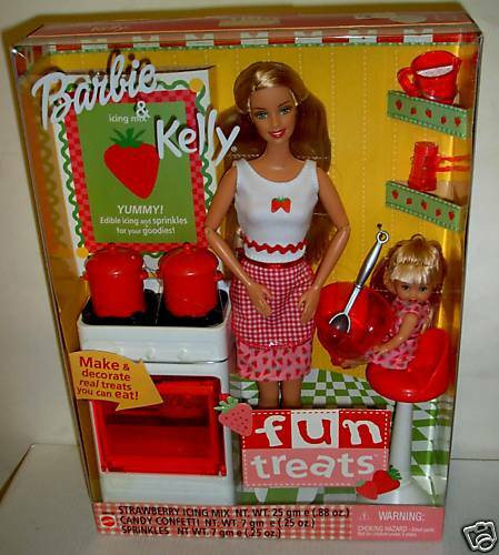 #766 NRFB Mattel Fun Treats Barbie & Kelly Giftset