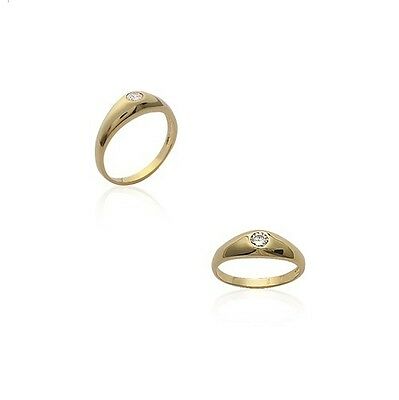 Wedding Ring Bangle Unisex Gold Plated & Zirconium New T 64