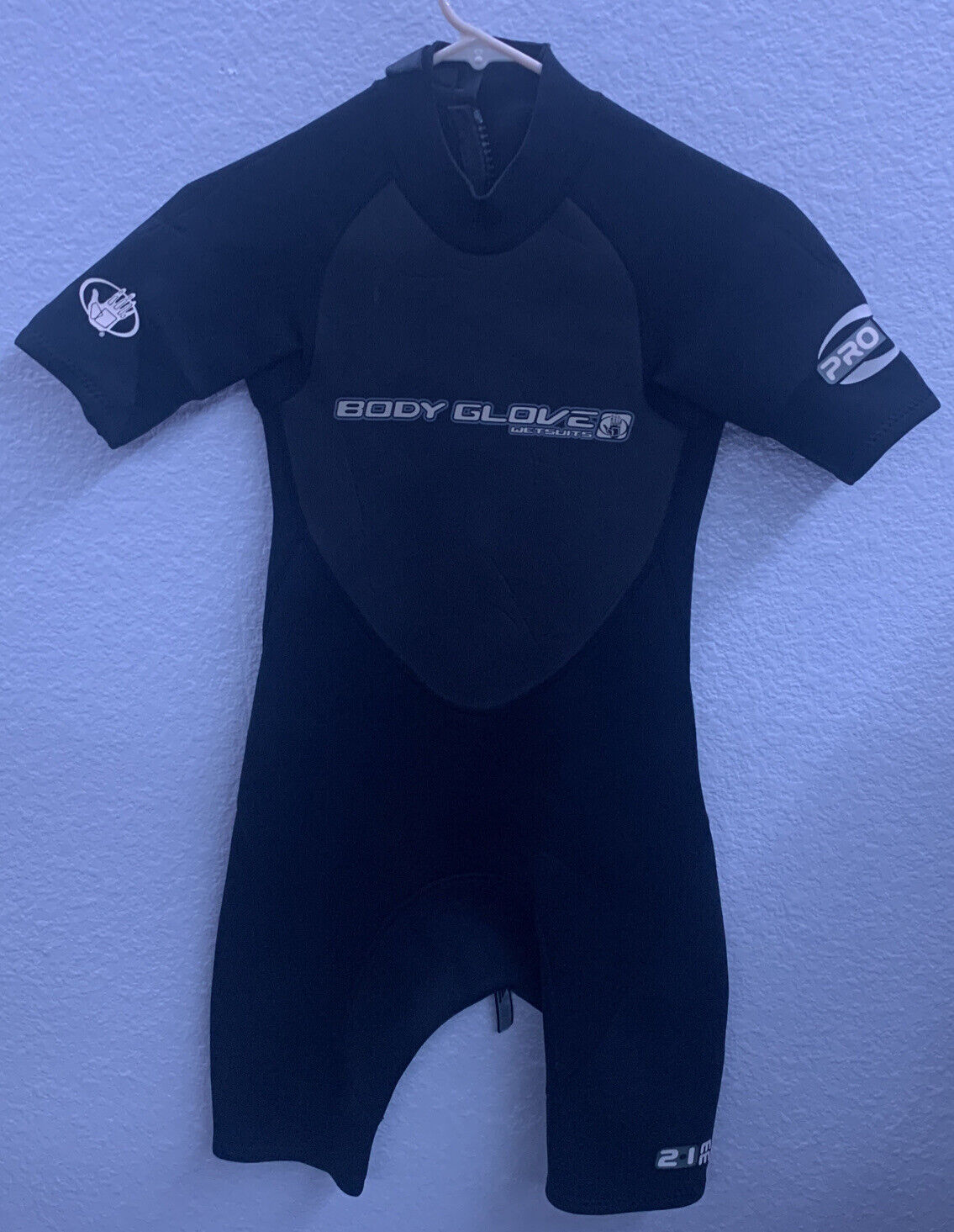 Body Glove Pro 2 Short Shorty 3/4 Black Wetsuit - 2.1 mm - Size Juniors 12
