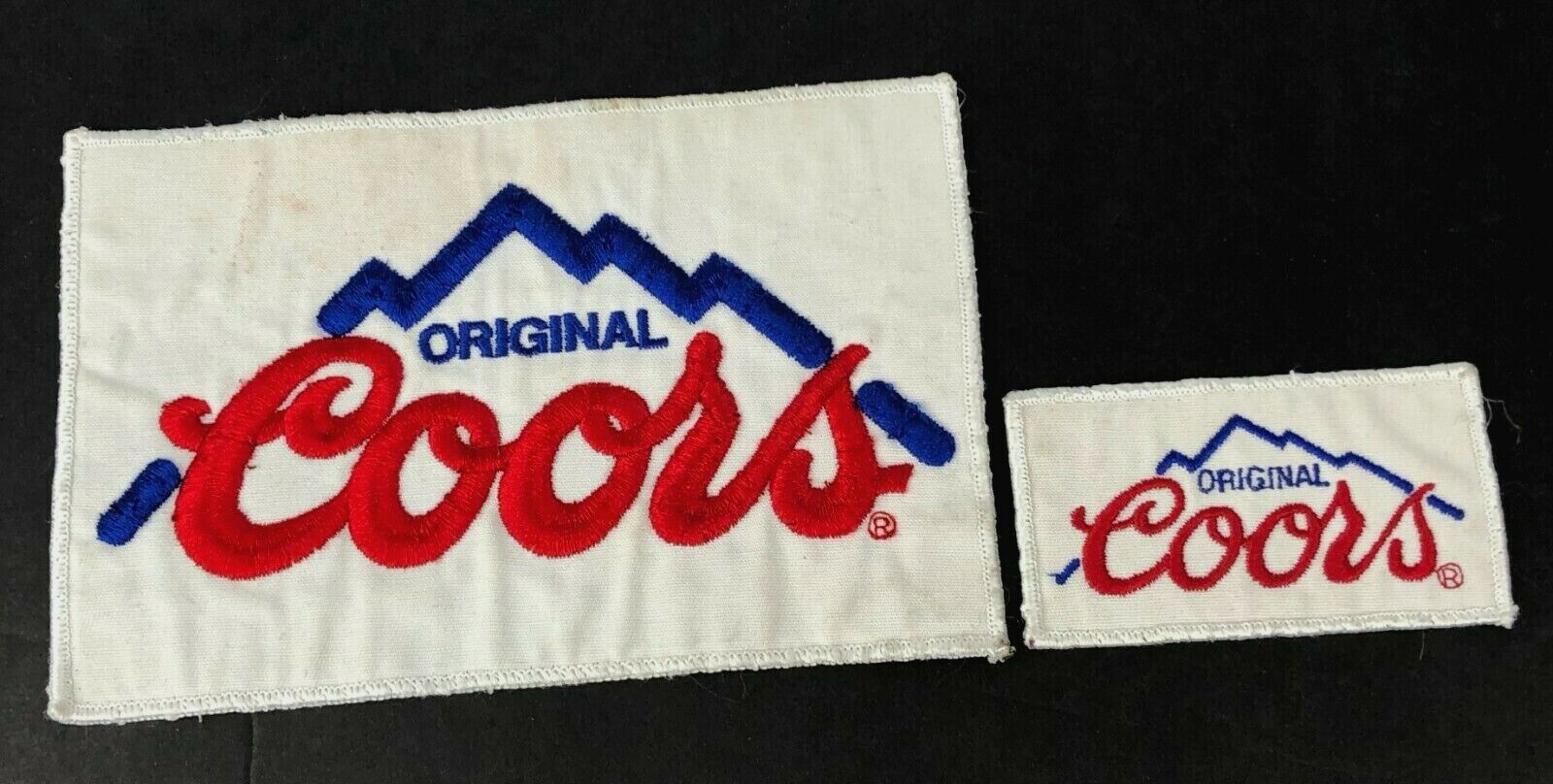 Lot Of 2: Original Coors Embroidered Sewn Iron-on Patches