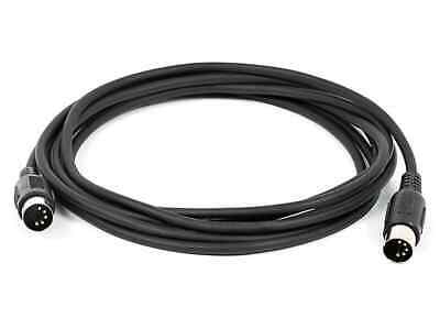 Monoprice 10ft Midi Cable - Black With Keyed 5-pin Din Connector