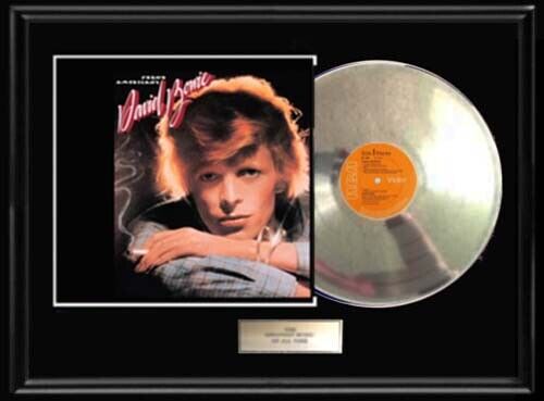David Bowie Young American White Gold Silver Platinum Tone Record Non Riaa Award