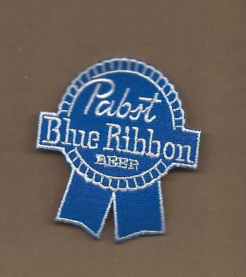NEW 2 3/4 X 3 1/8 INCH PABST BLUE RIBBON IRON ON PATCH FREE SHIPPING
