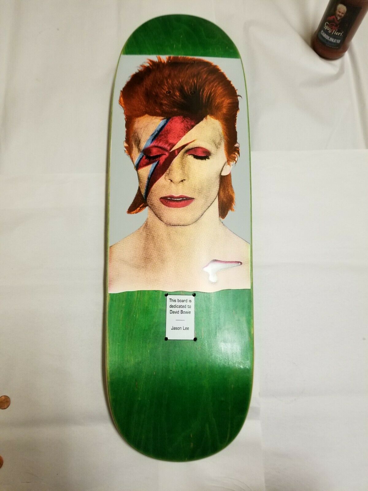 David Bowie Skateboard (# 10/100 ) Jason Lee / Cease and Desist /Tribute Series