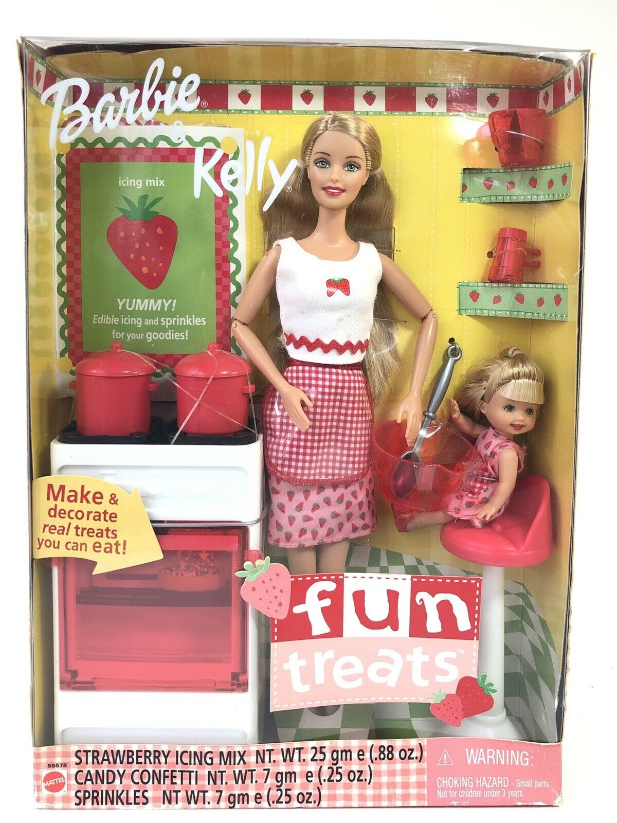 Barbie & Kelly Fun Treats Barbie Doll Mattel 2001