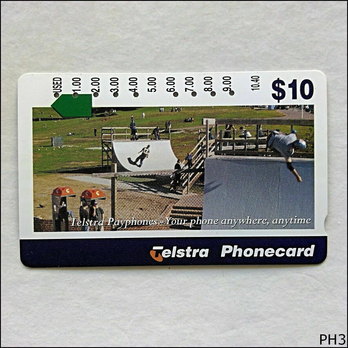 Telstra Payphones A964223a 1249 $10 Phonecard (PH3)