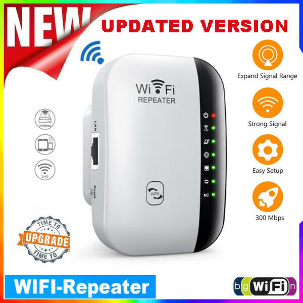 Wifi Range Extender Internet Booster Router Wireless Repeater Amplifier 300mbps