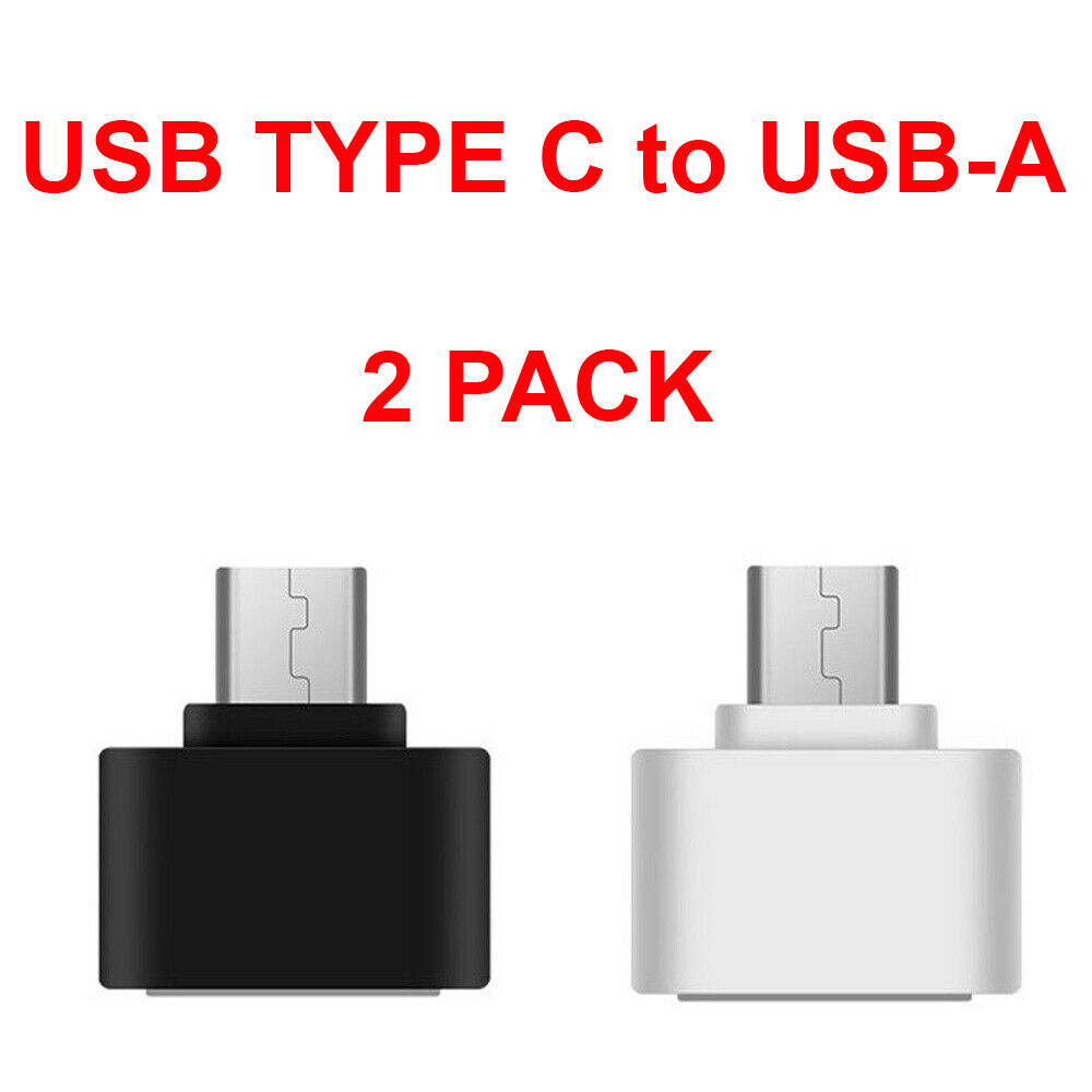2-Pack USB C Adapter Hi-speed USB Type C to USB-A 3.0 2PCS Data OTG Converter