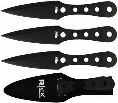 Set of 3 - 6.5 inch Combat Tactical Throwing Knives Set with Sheath