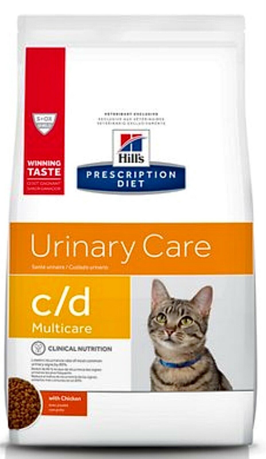 Hill's Diet c/d Multicare Urinary Care Chicken Dry Cat Food 17.6 lb - free ship