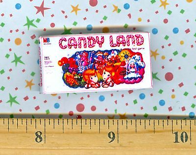 Dollhouse Miniature Size Board Game Candyland  Box
