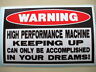 Funny Warning Atv Bike Quad Dirtbike Utv Sled Truck Car Sticker Decal Dreams 149