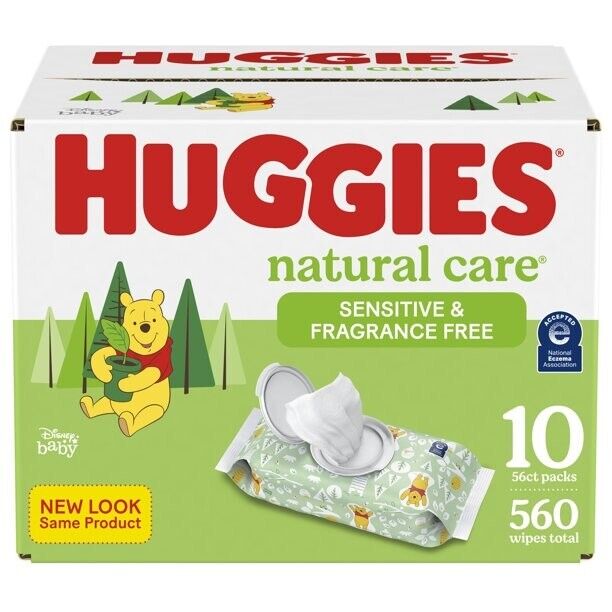 Huggies Natural Care Sensitive Baby Wipes (Choose Your Count)