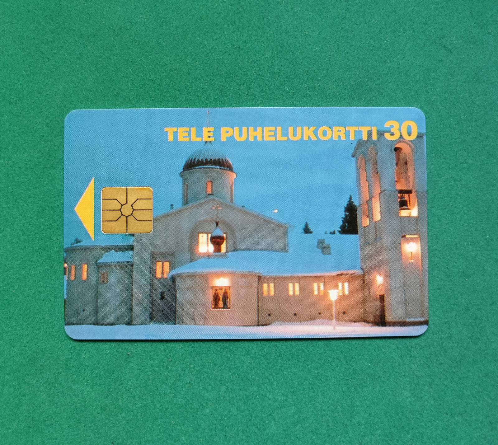 Finnish 30 MK Phonecard Chip Card Finland : Valamo Monastery TELE 1997