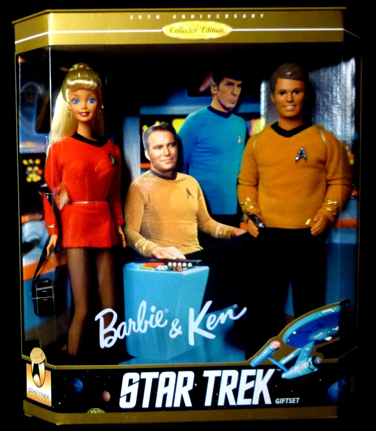 Barbie & Ken 12" Star Trek Gift Box Set 1996 Collector Edition New Mattel Toys