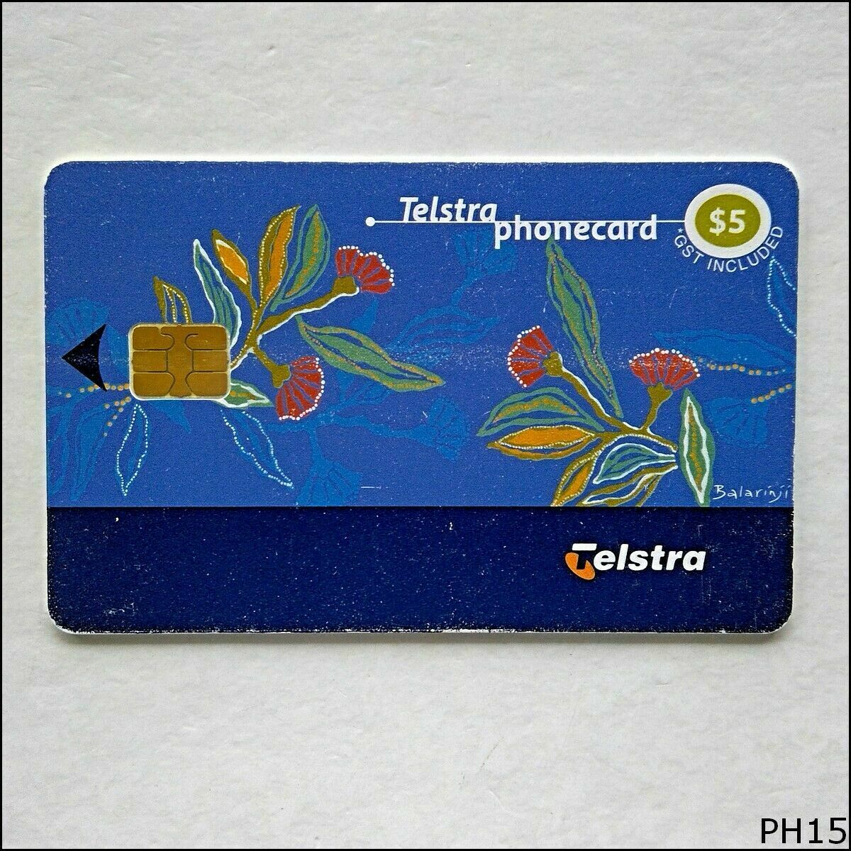 Telstra Gum Blossoms 01005007N $5 Phonecard (PH15)
