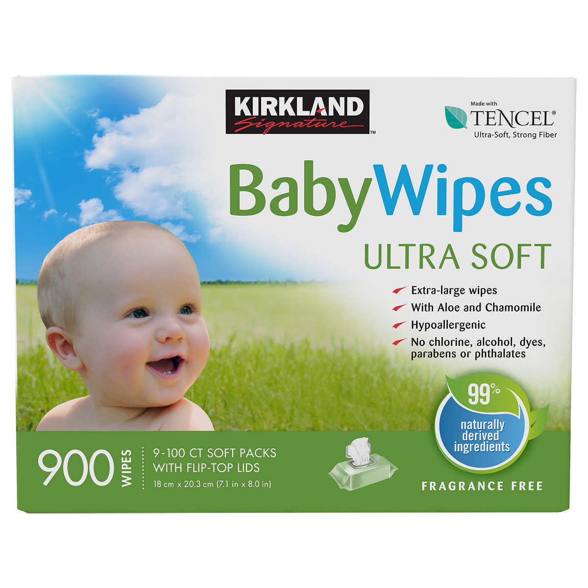 Kirkland Signature Baby Wipes 900-count