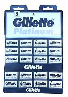 100 Gillette Platinum De Double Edge Razor Blades | Tracking Code Provided