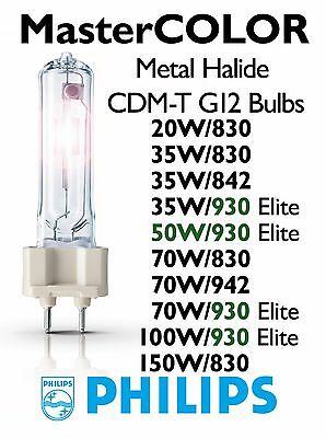 Philips Mastercolor Cdm T6 G12 Metal Halide Bulb / Lamp 20w 35w 70w 100w 150w