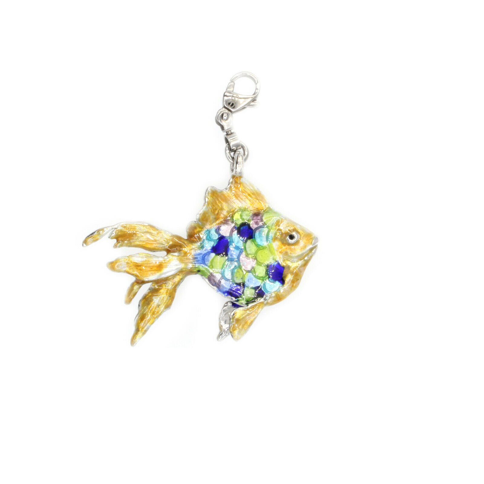 Ehinger Schwarz 1876 - Charlotte Stories Fish Charm In Gold And Blue