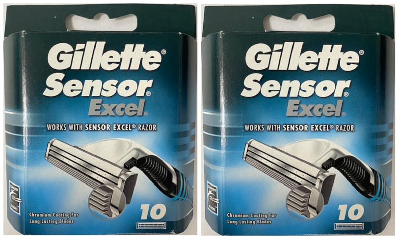 Gillette Sensor Excel Razor Blades - 20 Cartridges