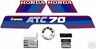 Honda 1985 Atc70 Atc 70 Decal Graphic Kit