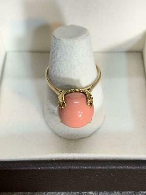 Coral K18 Ring Accessory Gold Large Ball