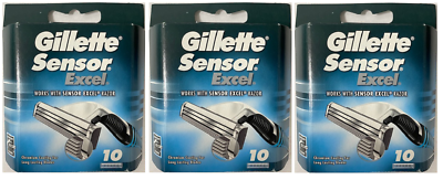 Gillette Sensor Excel Razor Blades - 30 Cartridges