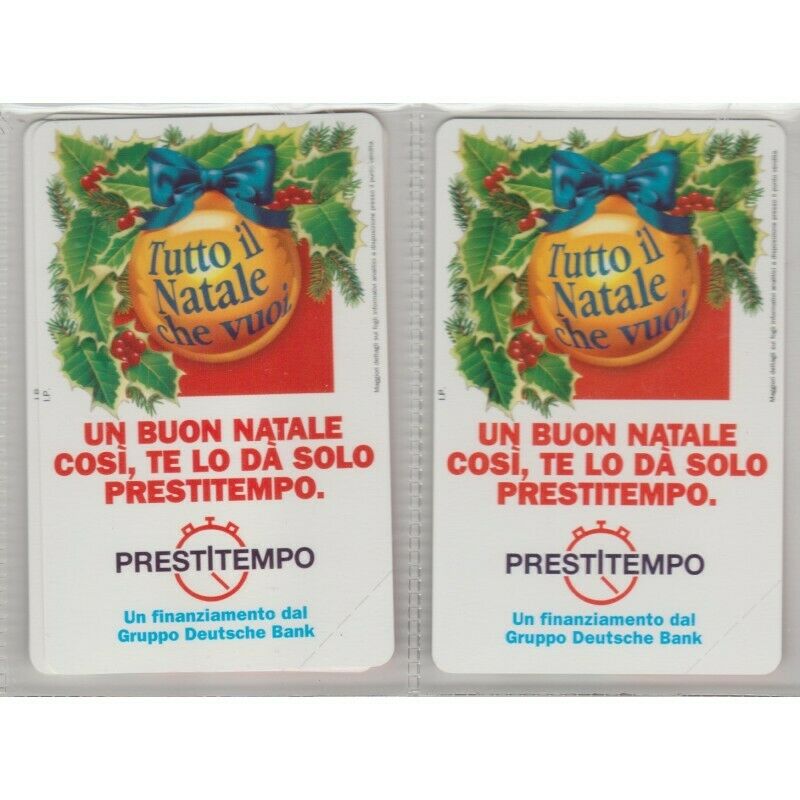 Phonecard Prestitempo Lire 5000 -10000 Figurate Double Sided New MF74334