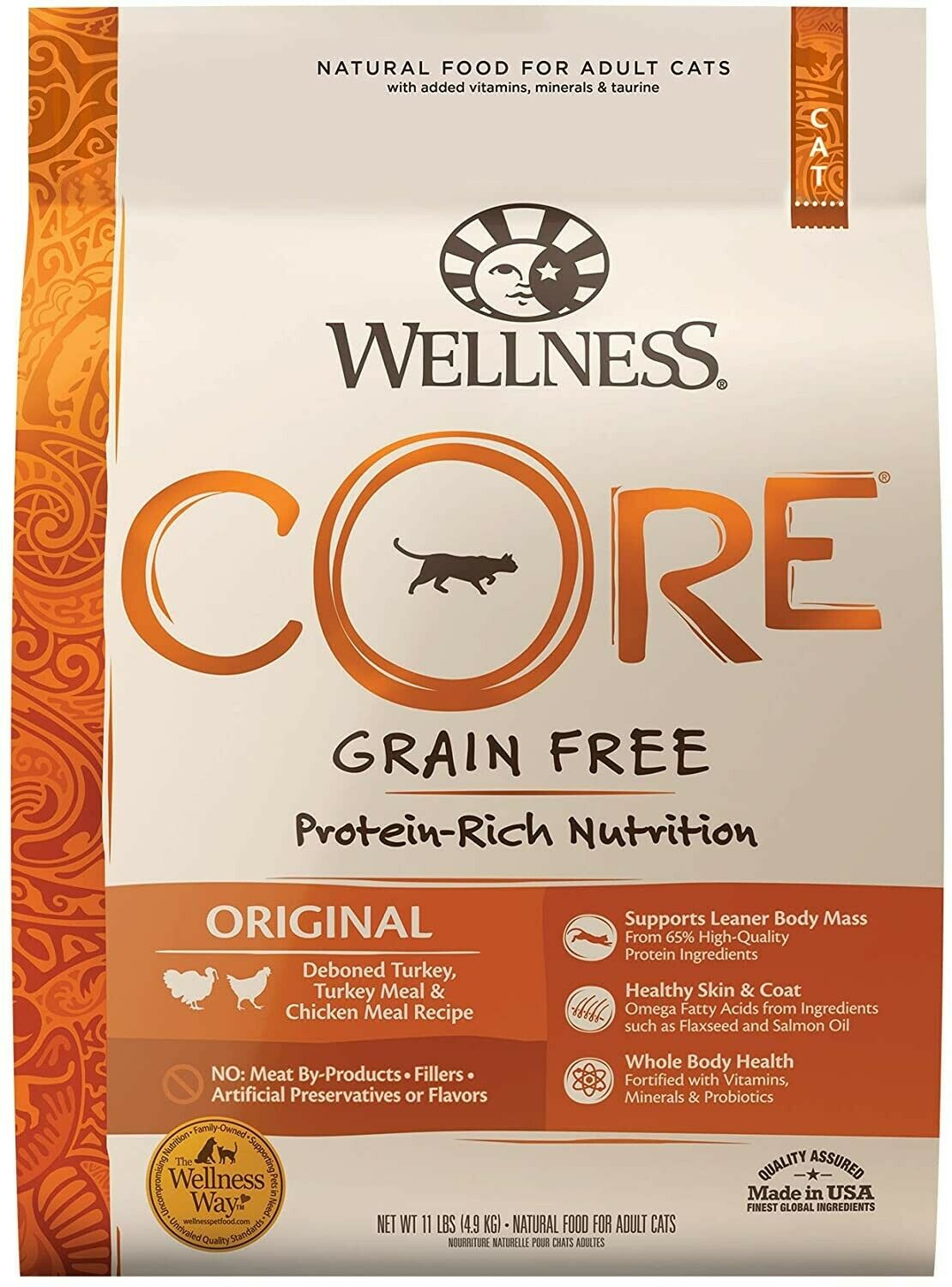 Wellness Core Natural Grain Free Original Turkey And Chicken Meal Dry Cat Food!!
