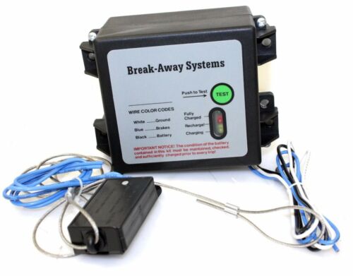 Trailer Break Away Breakaway System Kit 12v Battery Charger & Switch | RV Camper