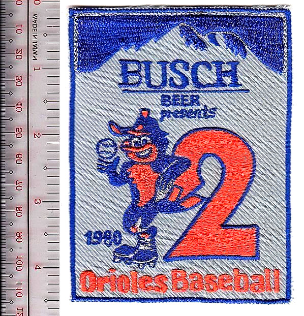Beer Baseball Baltimore Orioles & Anheuser-busch Presents 1980 Al Promo Patch