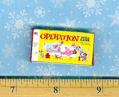 Dollhouse Miniature Size Board Game Operation Box