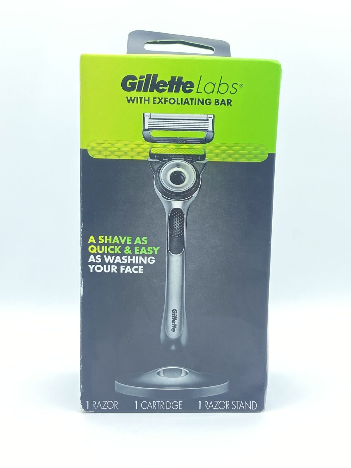 Gillette Labs with Exfoliating Bar, 1 Razor, 1 Cartridge, 1 Razor Stand