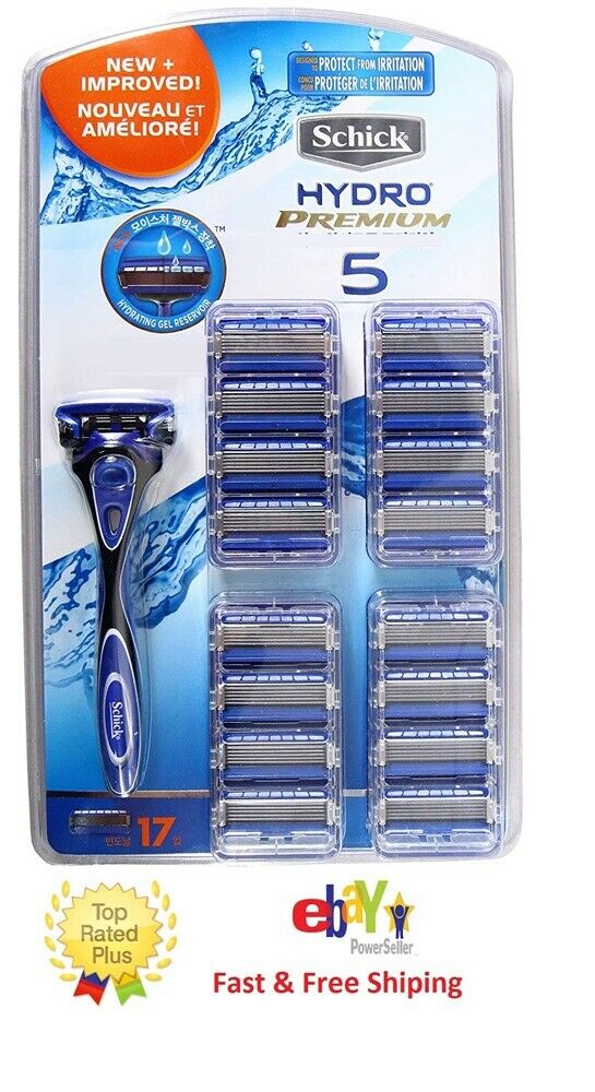 17 Schick Hydro 5 Razor Blades Refills Cartridges Shaver Handle 8 16 Hydro5 New