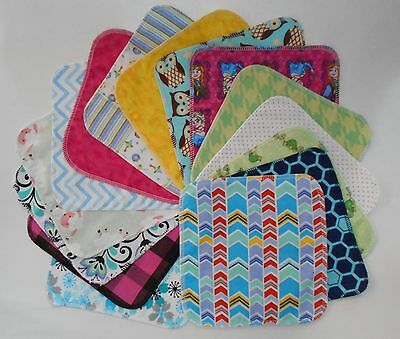 Assorted 5 Cloth Wipes Tissues Baby Flannel 1 Ply Family Cloth Reusable Random