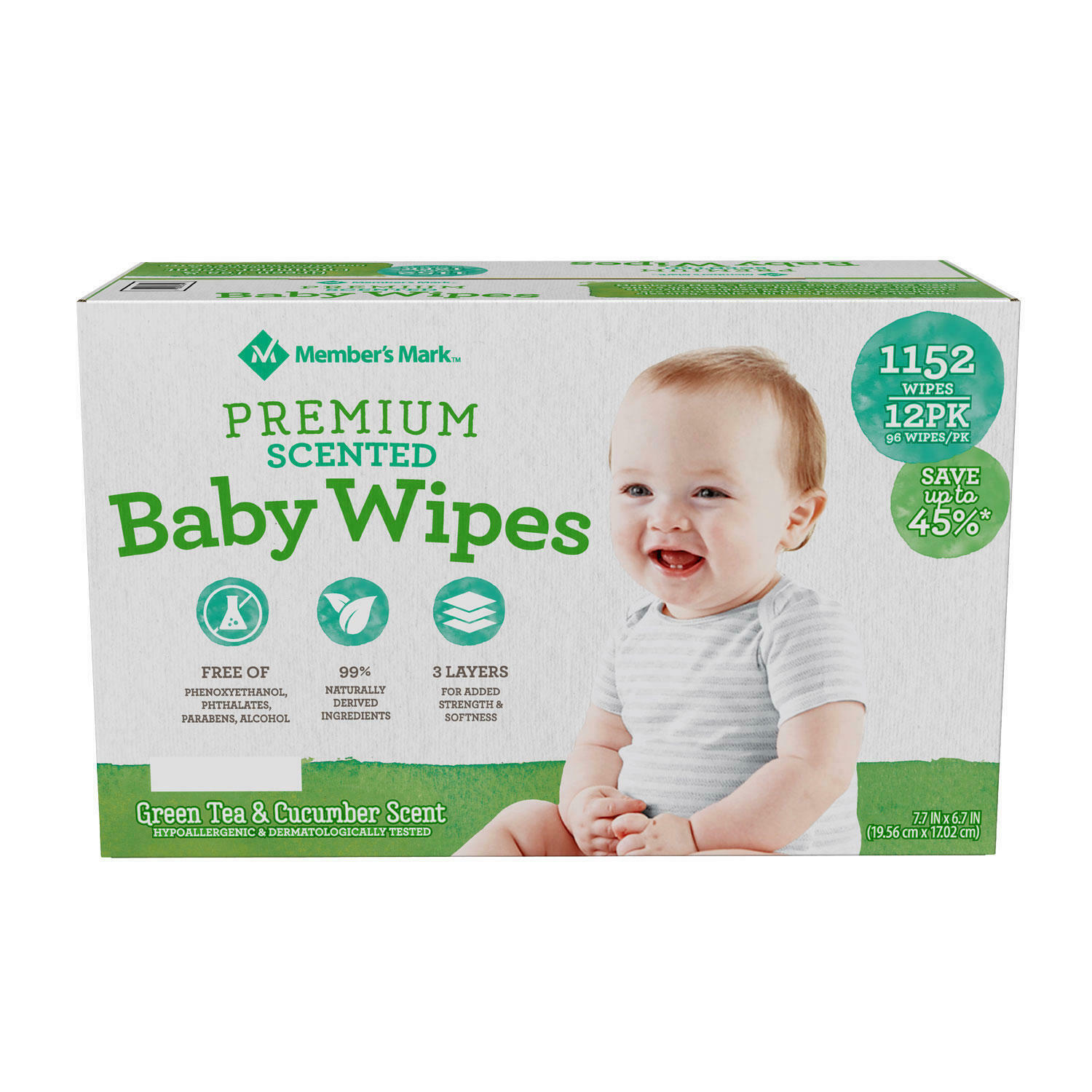 Member's Mark Premium Scented Baby Wipes (1152 Ct.) *free Shipping*