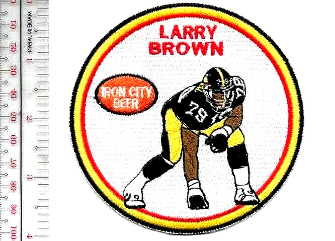 Beer & Football Pittsburgh Steelers Larry Brown 79 & Iron City Beer NFL vel hook