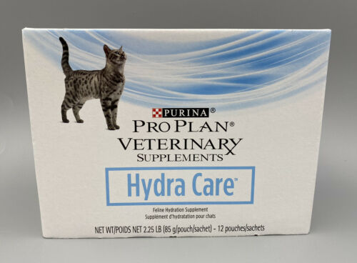 1 Box (12 Pouches) Purina Pro Plan Vet Hydra Care Cat Hydration Supplement