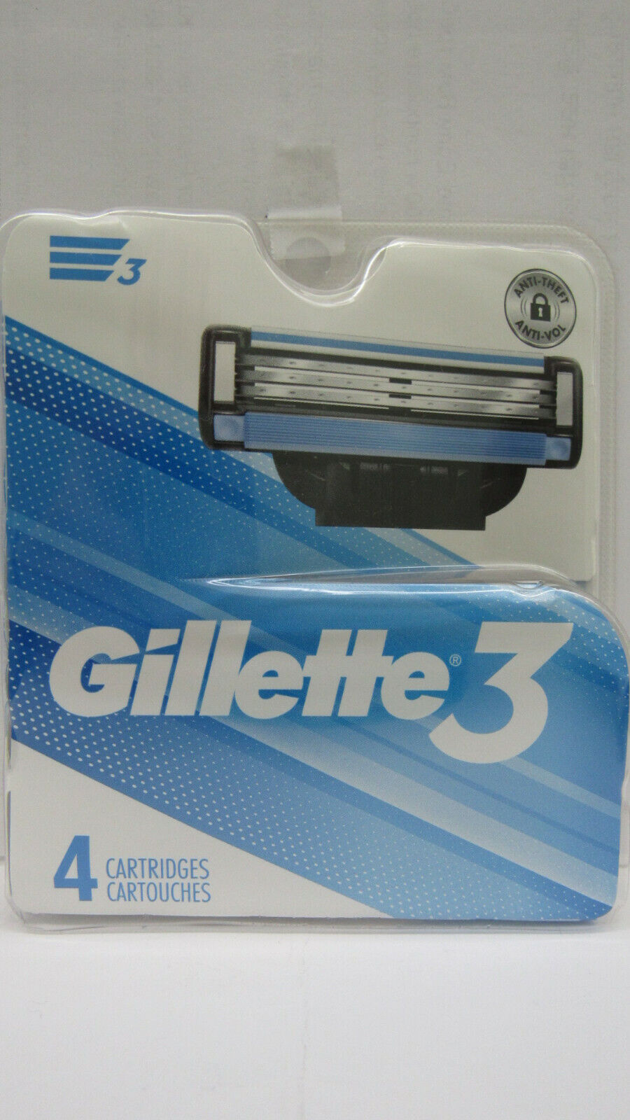 Gillette 3 Razor Blade Cartridge Microfin Skin Guard 4CT**BUY MORE & SAVE MORE**