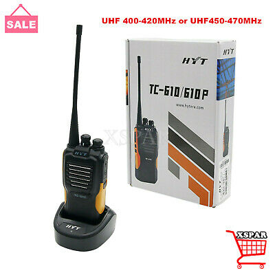 HYT TC-610 TC610 UHF Radio 5 Watt 16 Channel 2-way Radio UHF Walkie Talkie X-top