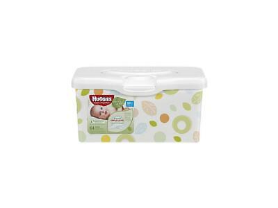 Huggies 39301 Natural Care Baby Wipes, Unscented, White, 64/Tub, 4 Tub/Carton