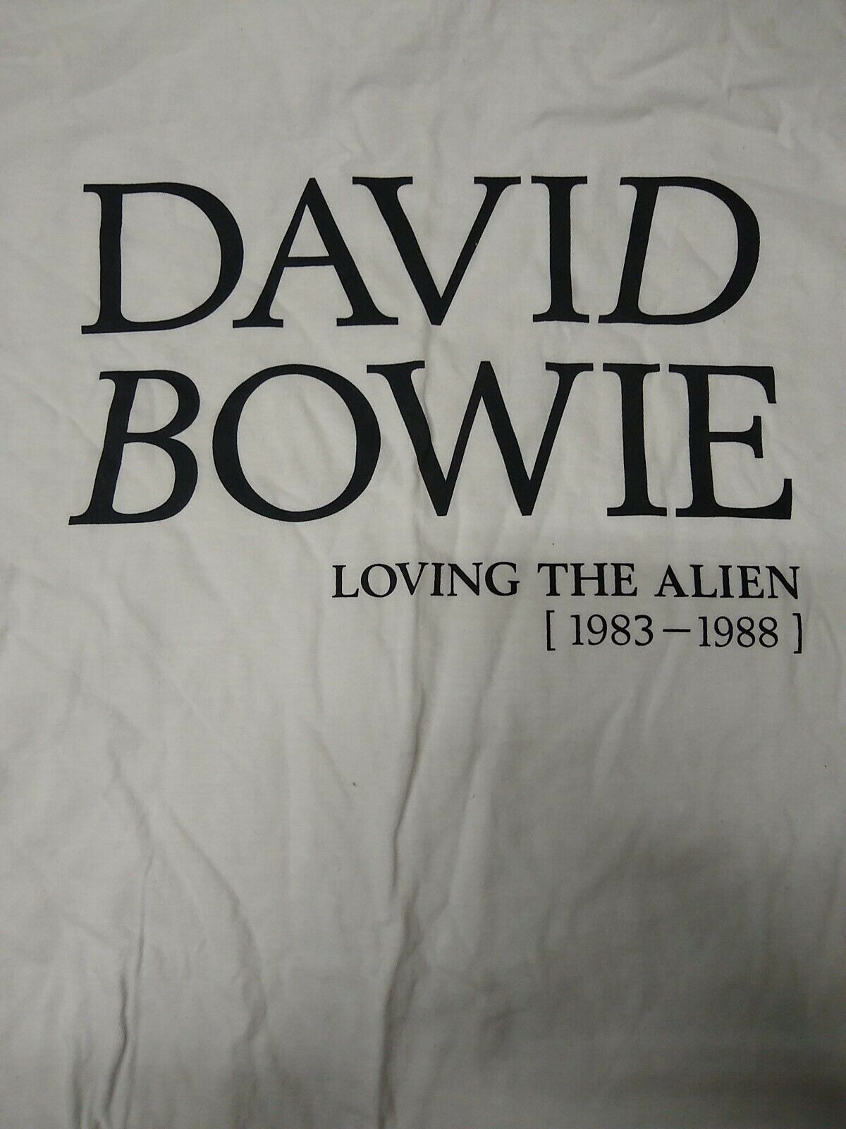 David Bowie Loving The Alien 1983-1988 Promo T-shirt Xl Extra Large Pre-owned