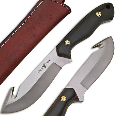 White Deer Guthook Ranger Series J2 Steel Skinner Knife Micarta + Wood Grips